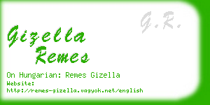 gizella remes business card